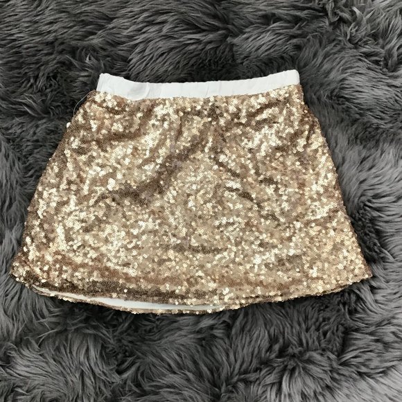 Toughskins | Girl's Sequin Skirt | Gold | Size 4T - Picture 3 of 4
